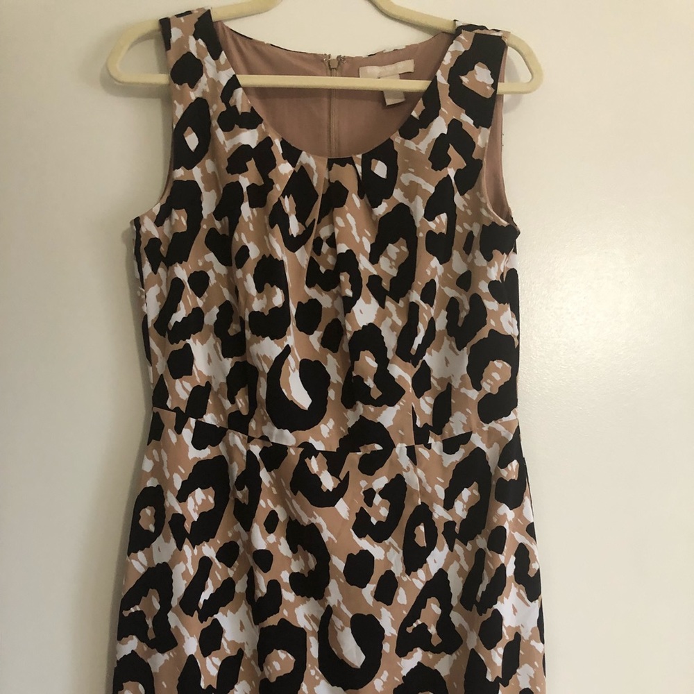 Banana Republic cheetah print work dress